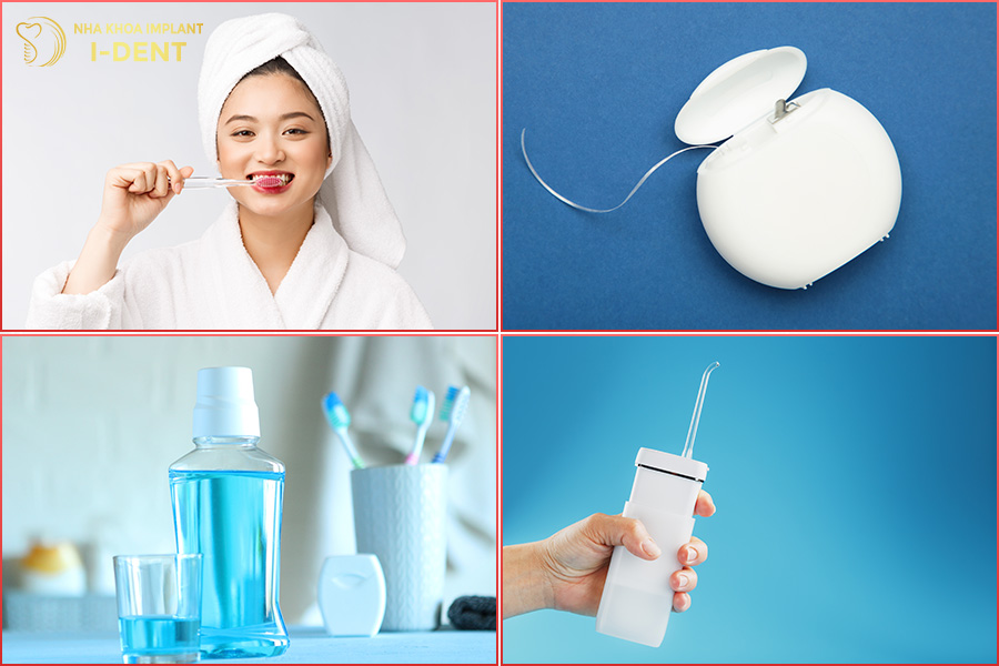 Nên kết hợp dùng chỉ nha khoa và máy tăm nước để vệ sinh răng