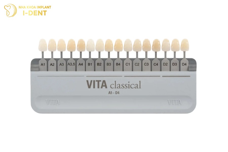 bảng màu răng sứ Lava