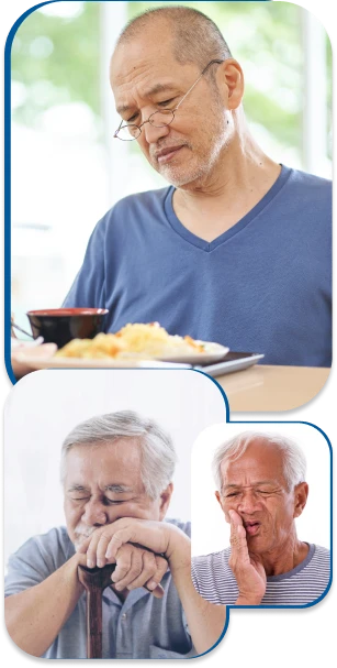 Nổi khổ của người mất răng toàn hàm