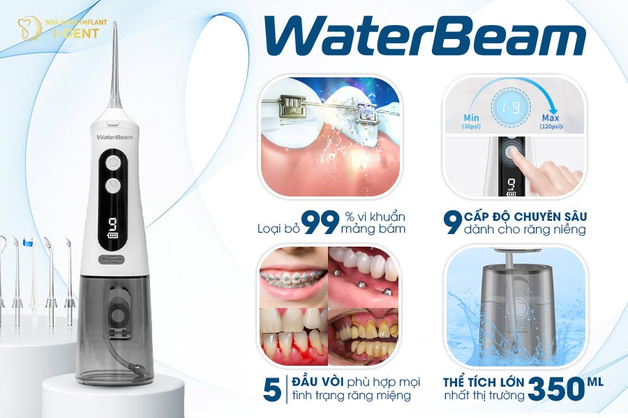 WaterBeam - máy tăm nước dành riêng cho người niềng răng