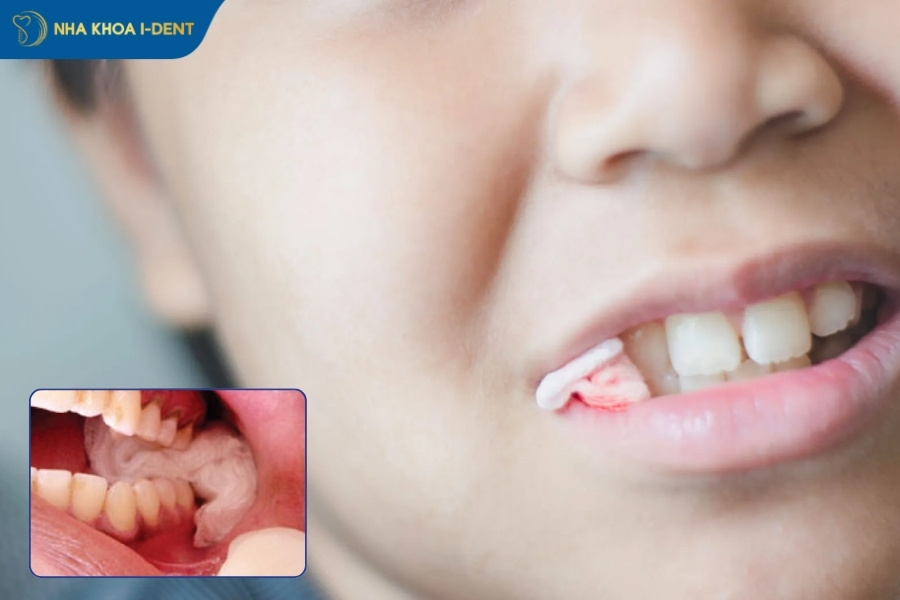 mẹo cầm máu sau khi nhổ răng