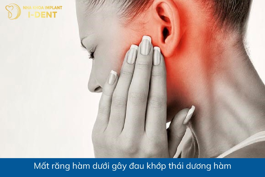 Mất răng hàm dưới gây đau khớp thái dương hàm