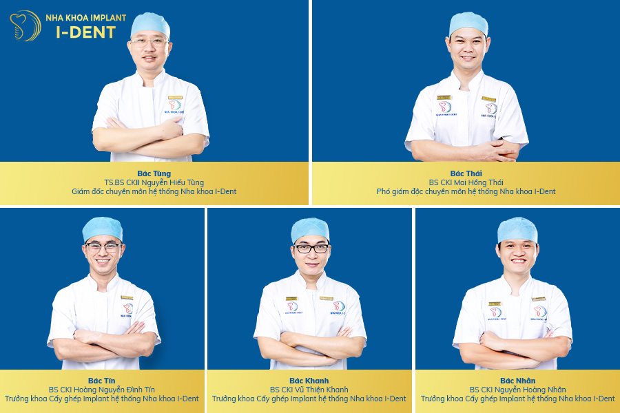 Đội ngũ bác sĩ tại Nha khoa I-Dent