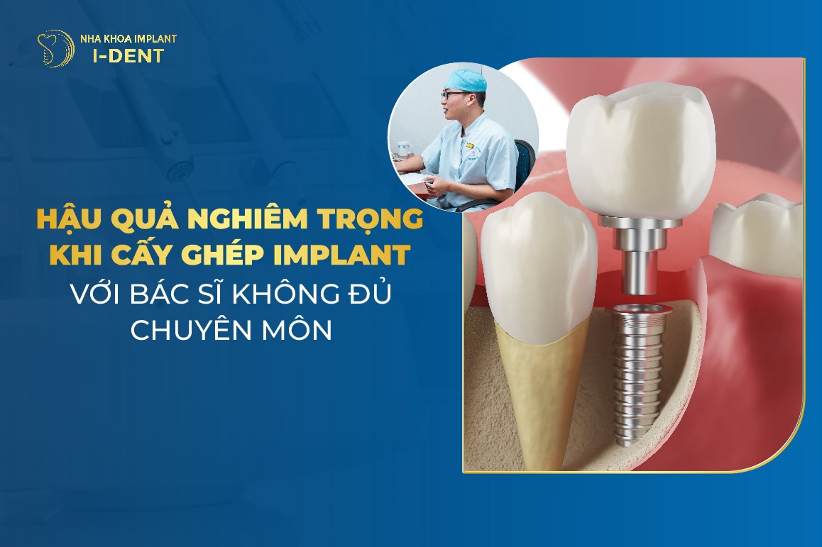 Hậu Quả Nghiêm Trọng Khi Cấy Ghép Implant Với Bác Sĩ Không Đủ Chuyên Môn