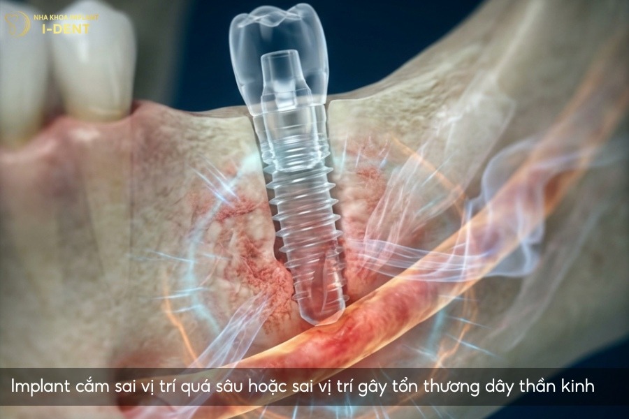 biến chứng khi trồng răng implant