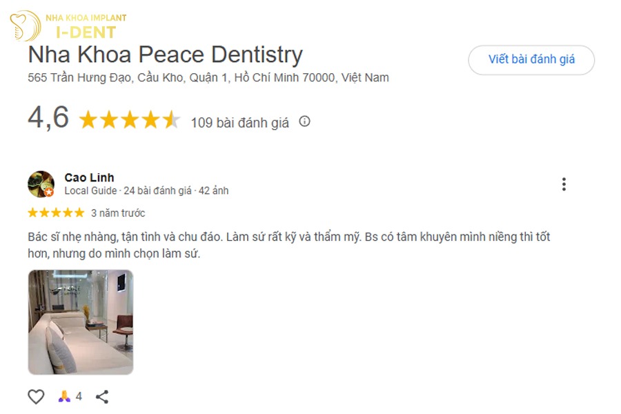 địa chỉ làm răng sứ uy tín ở tphcm