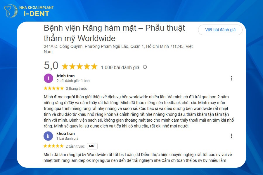 những nha khoa niềng răng uy tín tphcm​