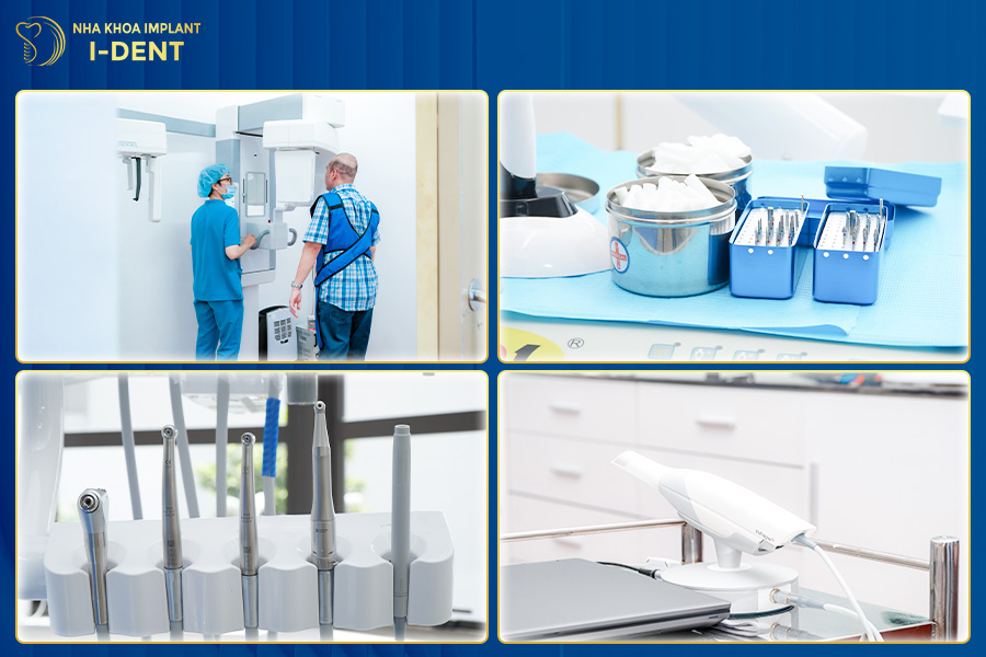 Ảnh chụp thực tế trang thiết bị và không gian điều trị tại Nha khoa I-DENT.