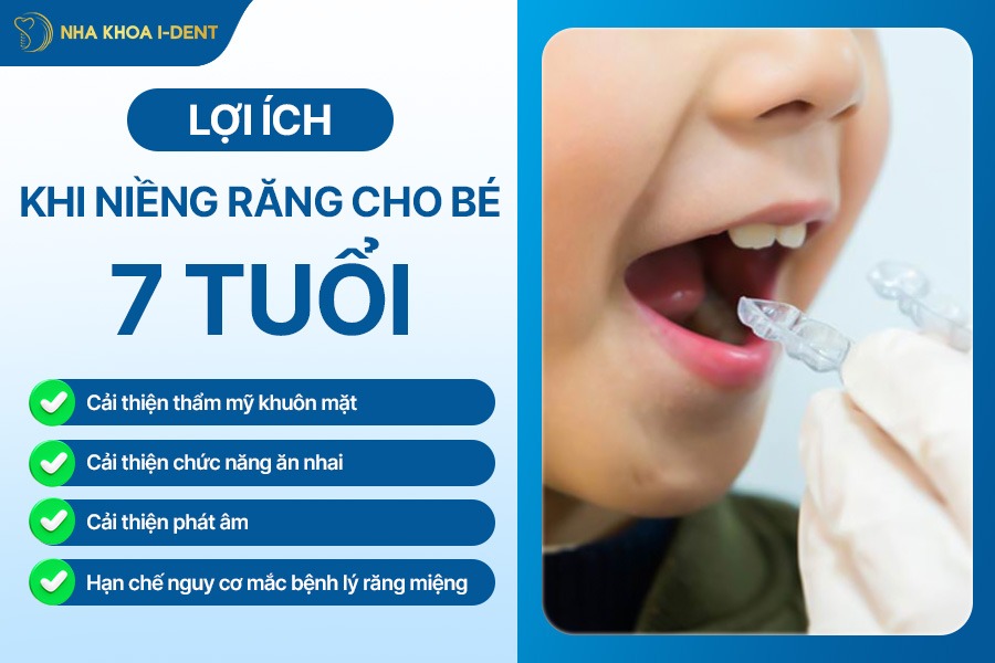 Lợi ích khi niềng răng cho bé 7 tuổi