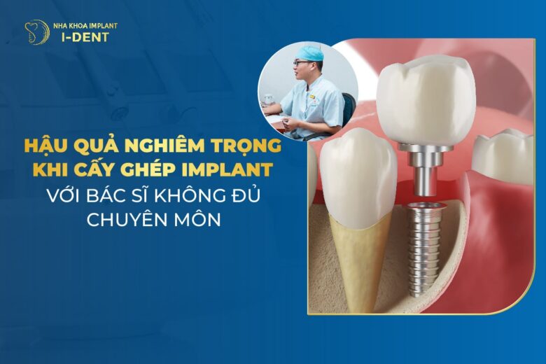 Hậu Quả Nghiêm Trọng Khi Cấy Ghép Implant Với Bác Sĩ Không Đủ Chuyên Môn