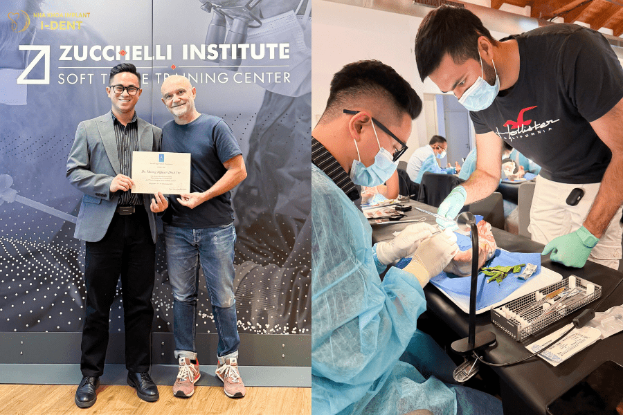 Bác sĩ Hoàng Nguyễn Đình Tín tu nghiệp với GS. Carlo Monaco