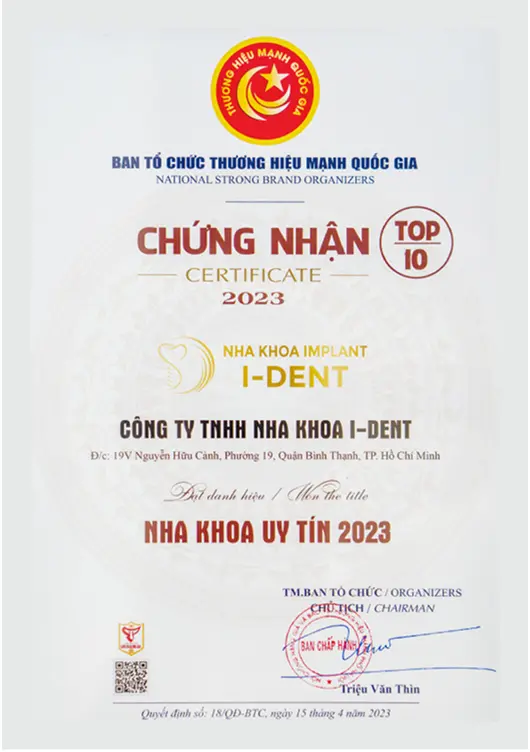 I Dent Cam Kết Luôn Theo Tiêu Chuẩn Chất Lượng Vương Quốc Anh I Dent Cam Kết Luôn Theo Tiêu Chuẩn Chất Lượng Vương Quốc Anh
