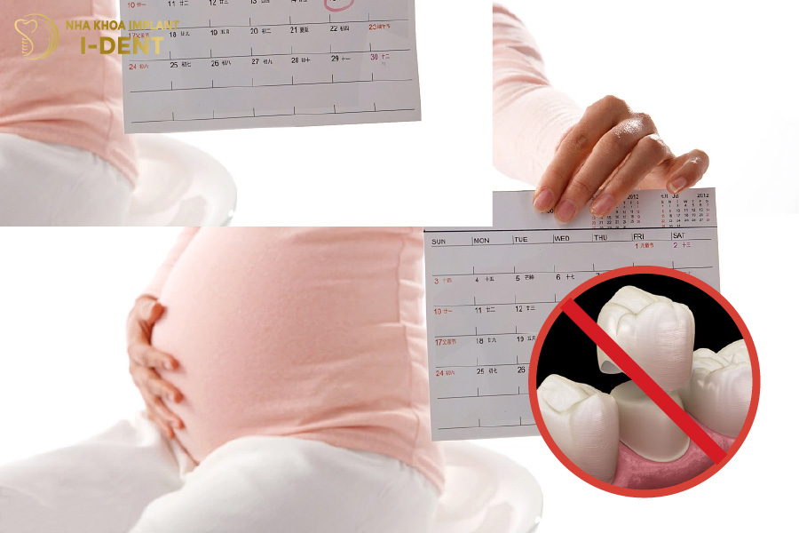 Còn với hai thời điểm đầu và cuối thai kỳ thì việc bọc sứ là không nên thực hiện.