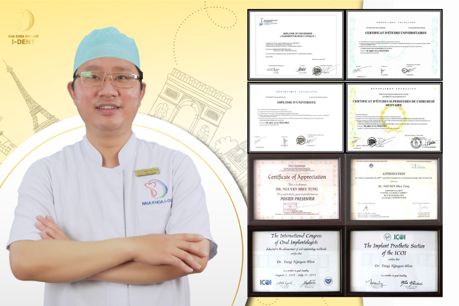 Hình ảnh bằng cấp của Bác sĩ Tùng